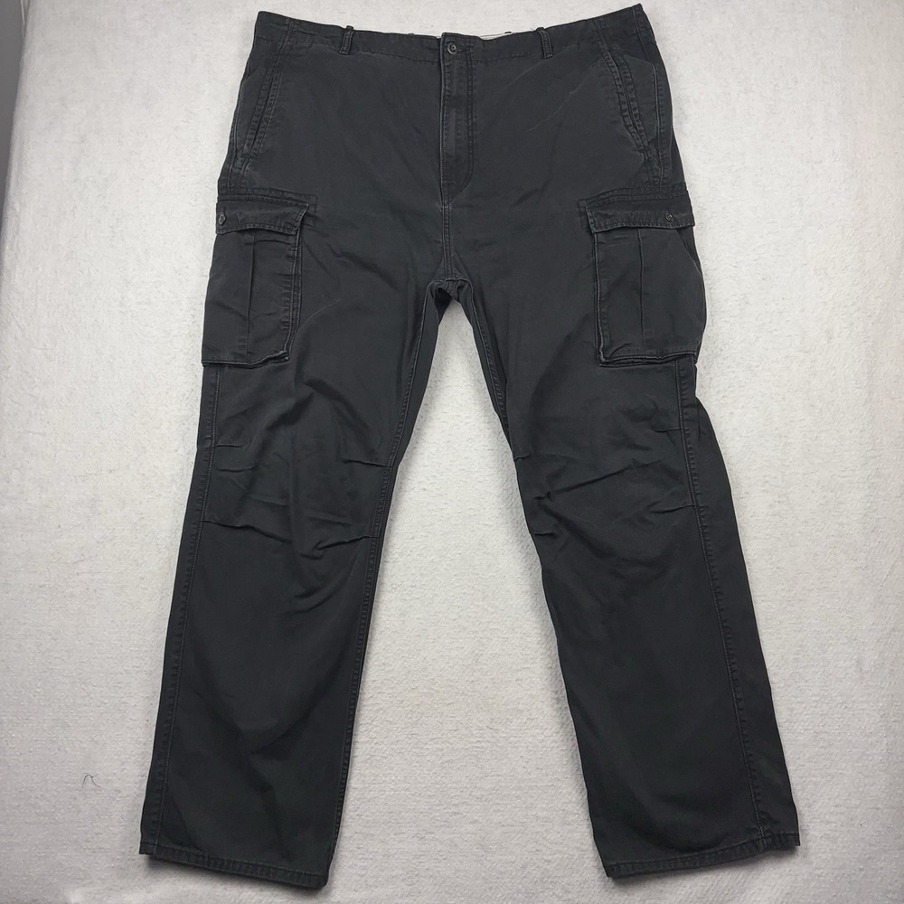 Levi's Cargo Pants Men's 44x34 Black Paratrooper 100% Cotton Utility White Tab